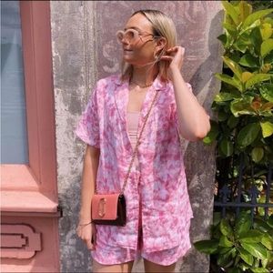 Faithfull The Brand Charlita Tye Dyed Linen Shirt